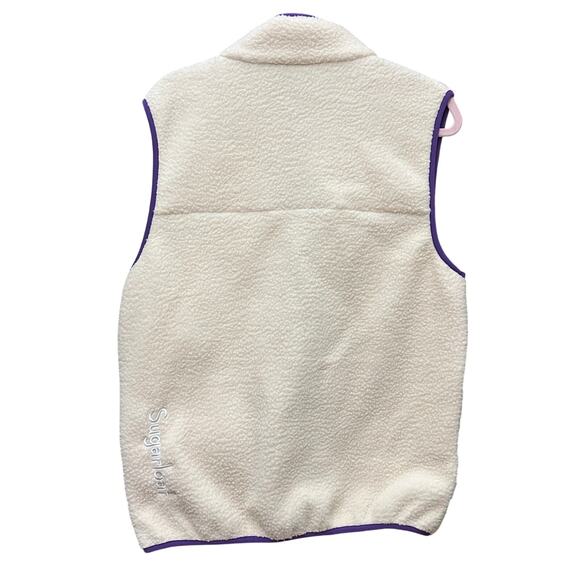Sugarloaf Social Club Fleece Vest Cream Size Small Unisex - Picture 7 of 16
